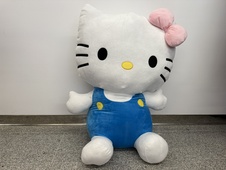 Hello Kitty plyšová - 81cm, modrá