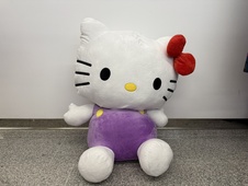 Hello Kitty plyšová - 81cm, fialová