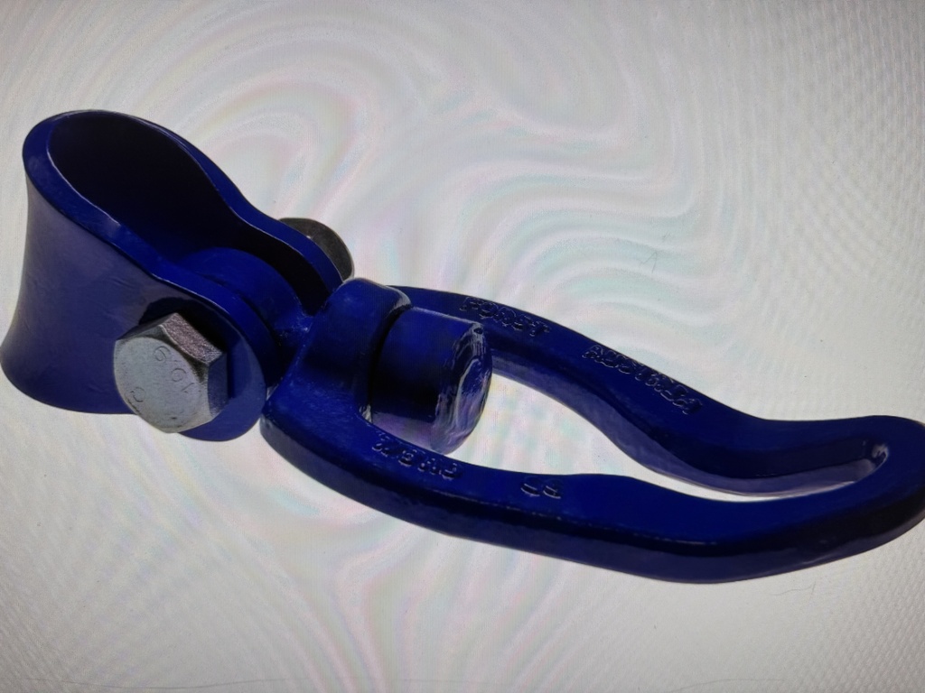 Lanový kluzný hák otočný 45 7/8 modrý G100