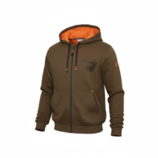 Mikina s kapucí, jelen khaki, vel 3XL