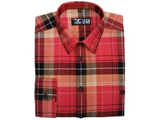 Pánská košile dlouhý rukáv,červené kostky