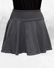 Dámská mini kolová úpletová sukně, šedá antracit, vel S,M