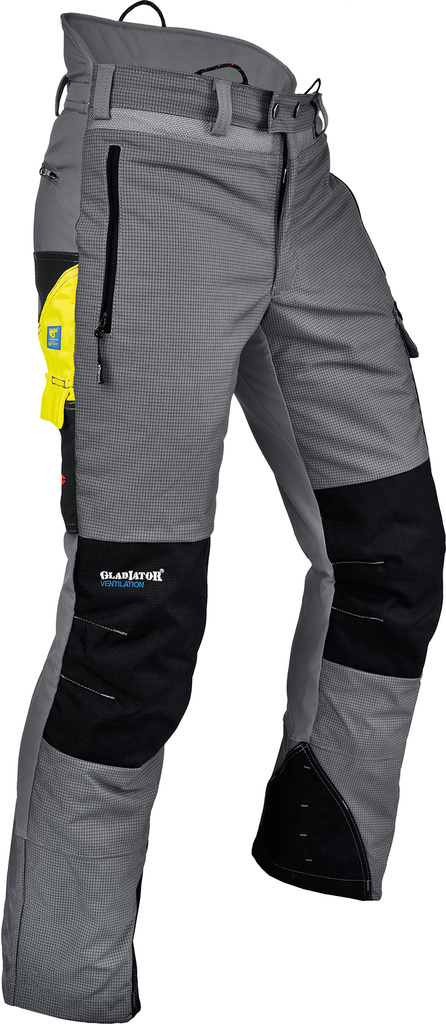 Protipořezové ochranné kalhoty PFANNER Ventilation,typ A,šedá