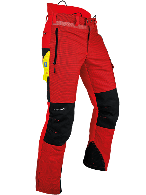 Protipořezové ochranné kalhoty PFANNER Gladiator II,červená