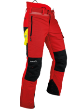 Protipořezové ochranné kalhoty PFANNER Gladiator II,červená
