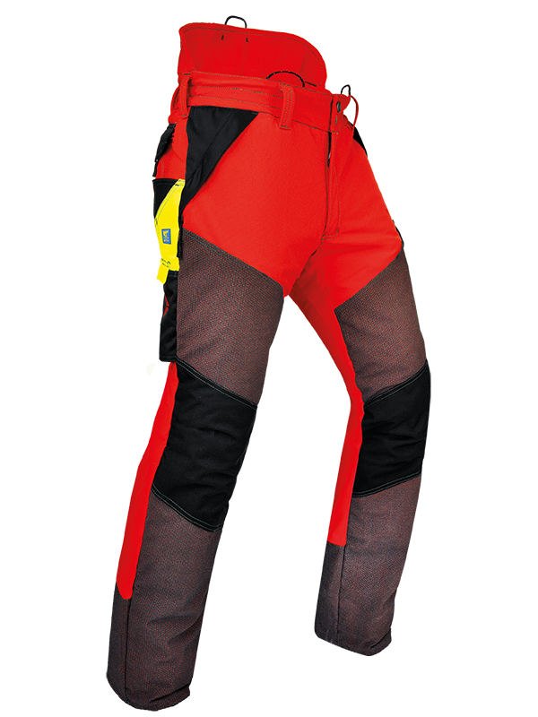 Protipořezové ochranné kalhoty PFANNER Gladiator Extrem,červená