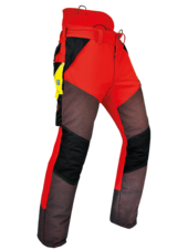 Protipořezové ochranné kalhoty PFANNER Gladiator Extrem,červená