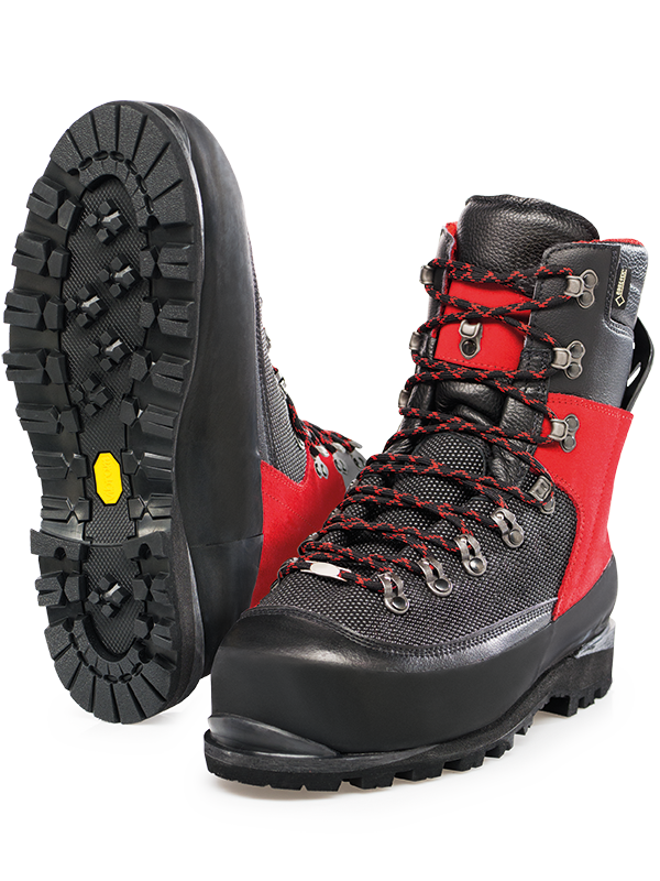 Protipořezové pracovní boty PFANNER Matternhorn,černočervená