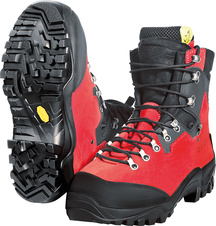 Protipořezové pracovní boty Zermatt GTX,červenočerná