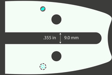 Vodící lišta VERSACUT 18" (45cm) 3/8" 1,5mm 188VXLHD009