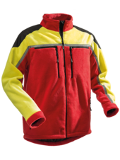 Fleecová bunda PFANNER Jobby® Colour neonověžlutočervená