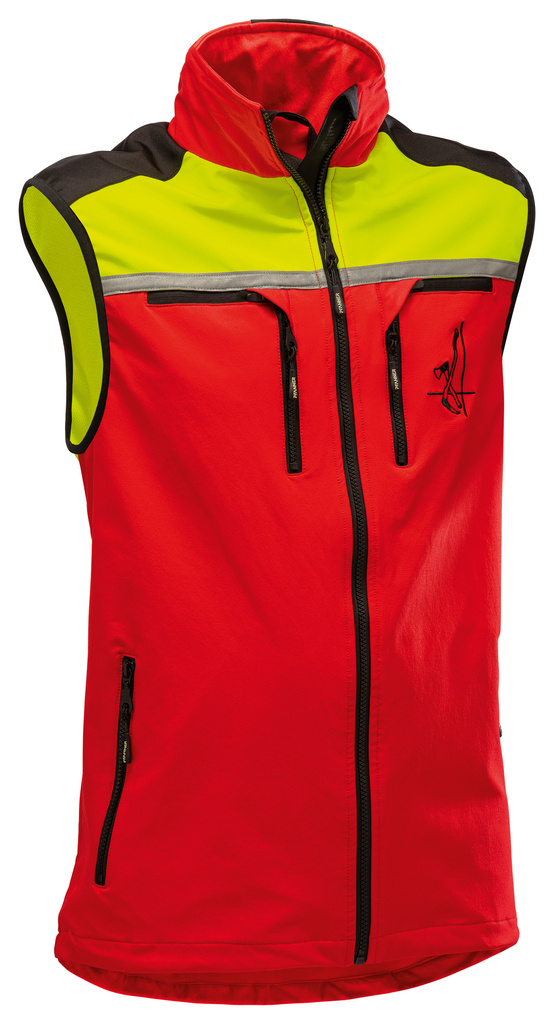 Lehká lesnická vesta ( Forest light VEST),neonověžlutočervená