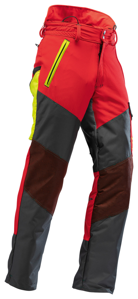 Protipořezové kalhoty Gladiator Keprotec lehké,červenočerná